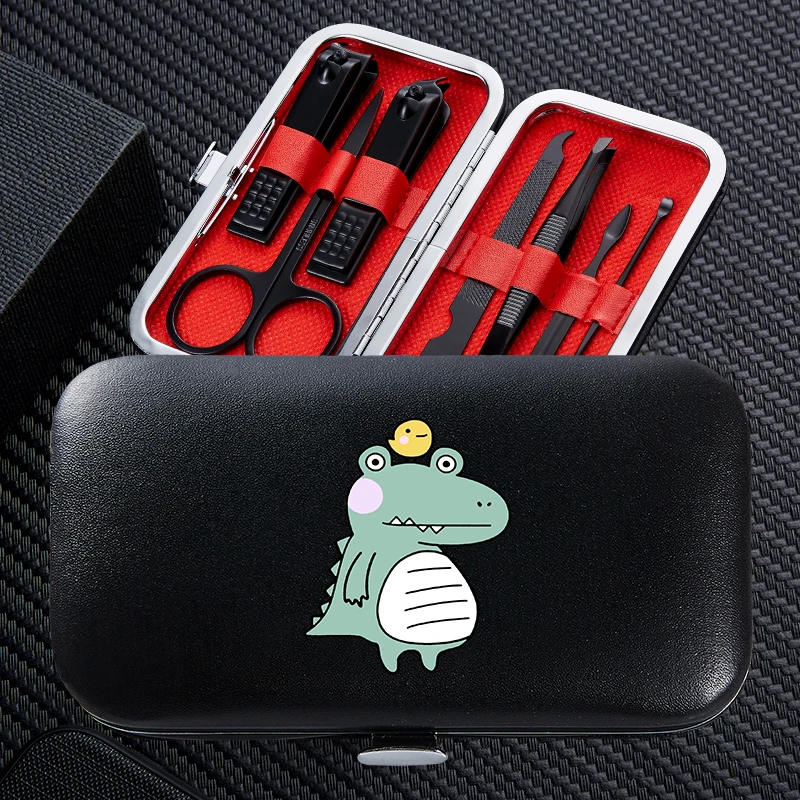 

Cute Animal 7pcs Nail Clipper Set Cartoon Portable Travel Stainless Steel Trimmer Clippers Cutter Scissors Accessories Tools