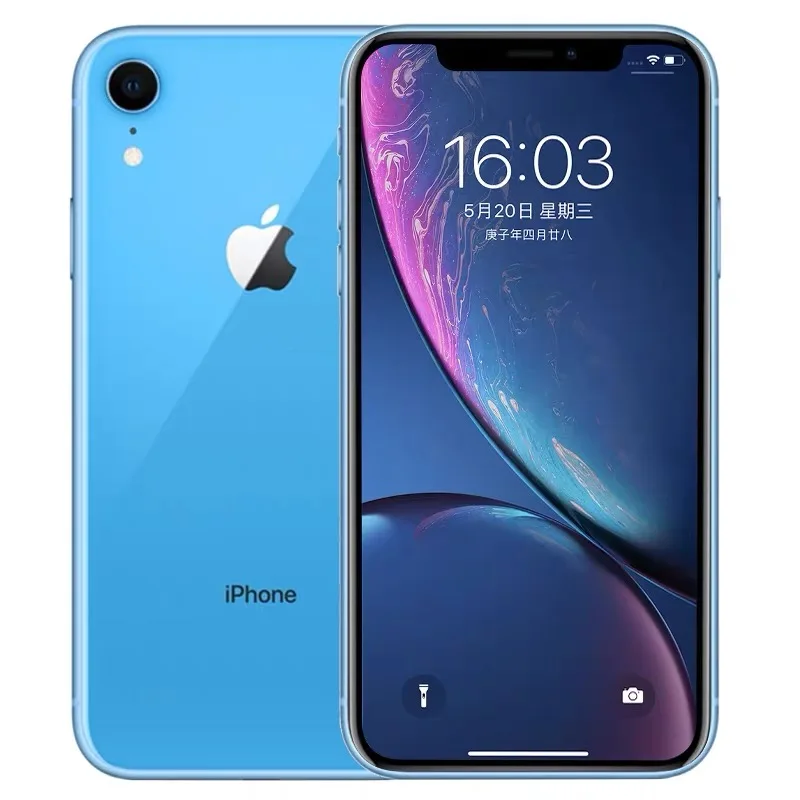 

Original second-hand mobile phone Apple iPhone XR Face ID 6.1 "3G RAM 64GB / 128GB / 256GB ROM 4G Lte Apple Smartphone NFC