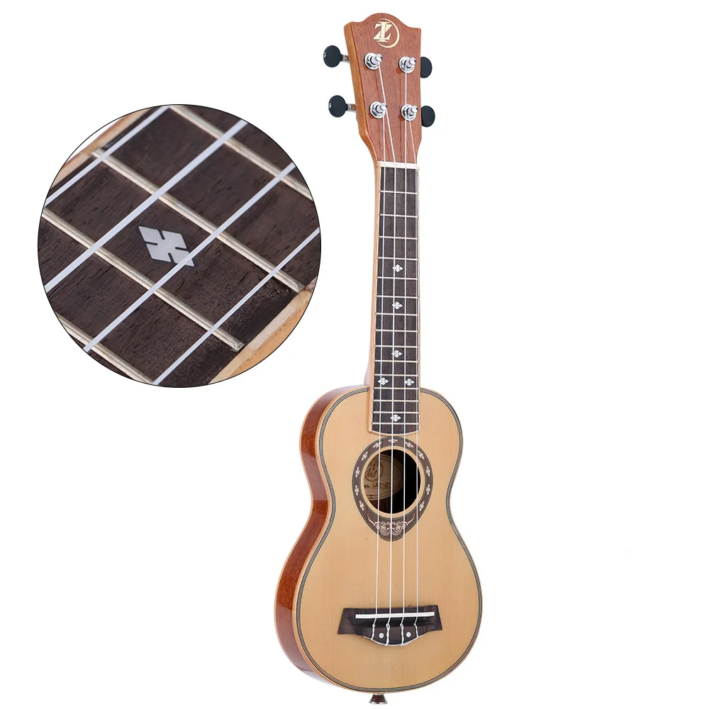 21&quot Soprano Spruce 42mm Ukelele Ukulele Gift Slim Design | Спорт и развлечения