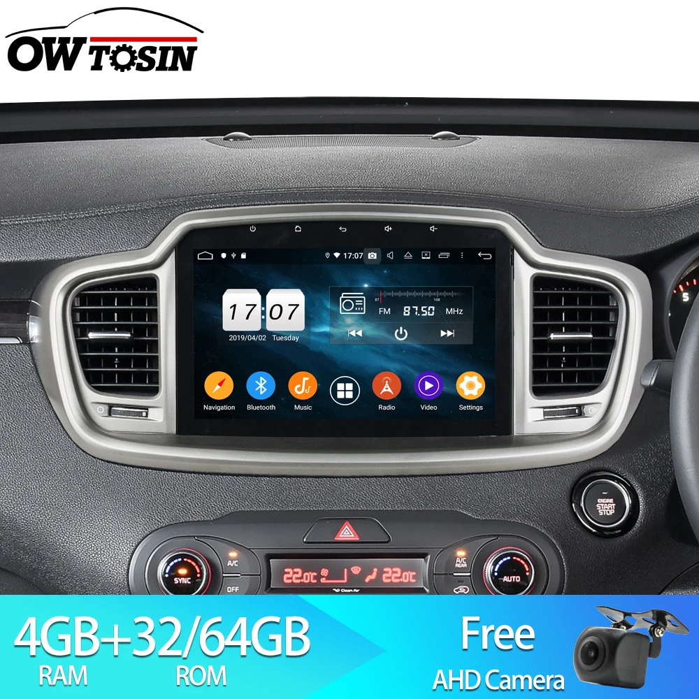 Автомобильный DVD плеер Owtosin 10 1 дюймов Android 9 0 для Kia Sorento 2015 2016 2017 2018 2019
