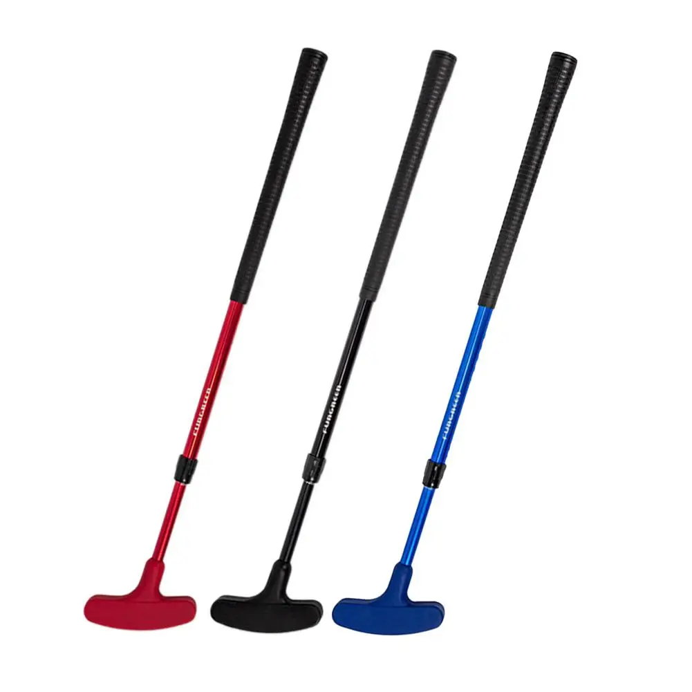 

1pcs Kids Junior Golf Putter Club Children Double Side Mini Rubber Head Putter Retractable Height Kids Adults Golf Putter