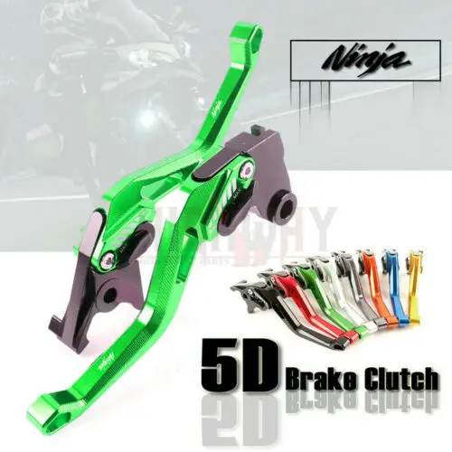 

Новый ромб 5D короткая ручка мотоцикла 5D Регулируемые рычаги тормозной муфты для KAWASAKI NINJA ZX1400 ZX14R ZZR1400 06-17