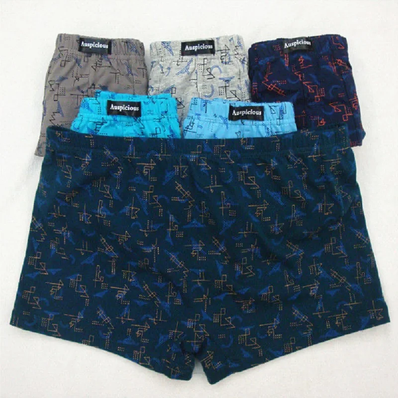 

4 шт./лот 6XL 5XL 4XL Мужское нижнее белье хлопковые трусы-боксеры, нижнее белье, средняя талия, мальчиков шорты для мальчиков с принтом «Молодой с...