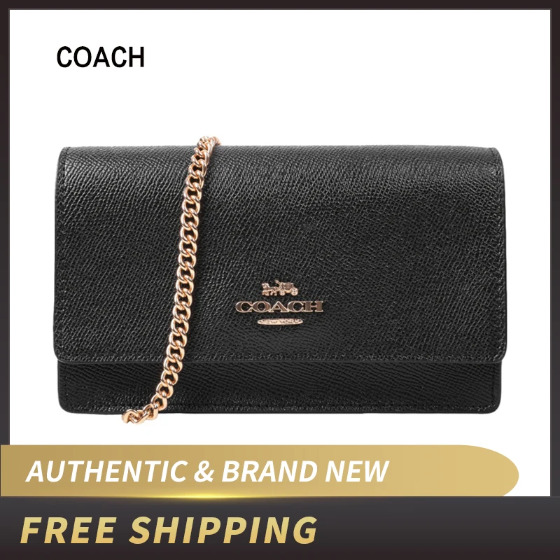 Аутентичный оригинальный и абсолютно новый Coach F87762 в коробке откидной ремень