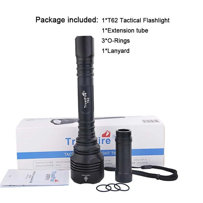 

TrustFire T62 фонарь XHP70
