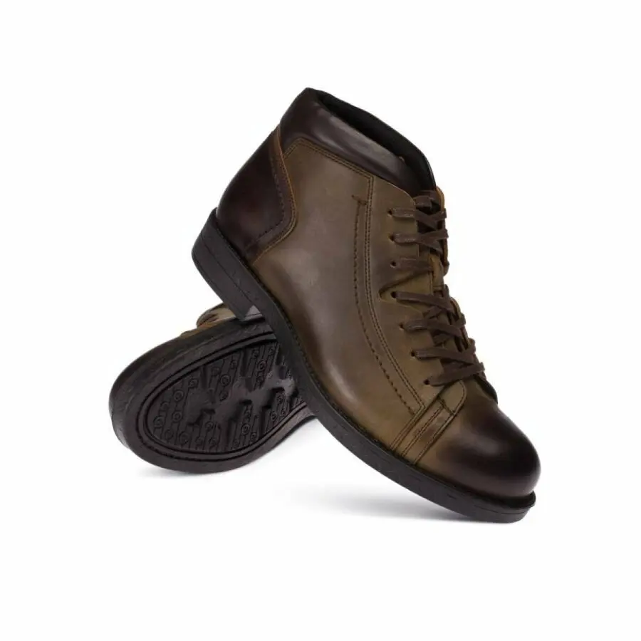 

Men Boots Deery, Genuine Nubuck Green Men'S Boots