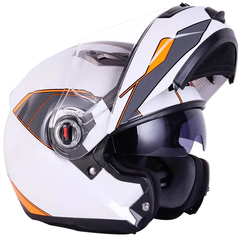 LS2 FF370 бездорожье Флип Полный уход за кожей лица Мотокросс Мотоцикл мото Шлем Capacete каско с двойной щит козырек ECE