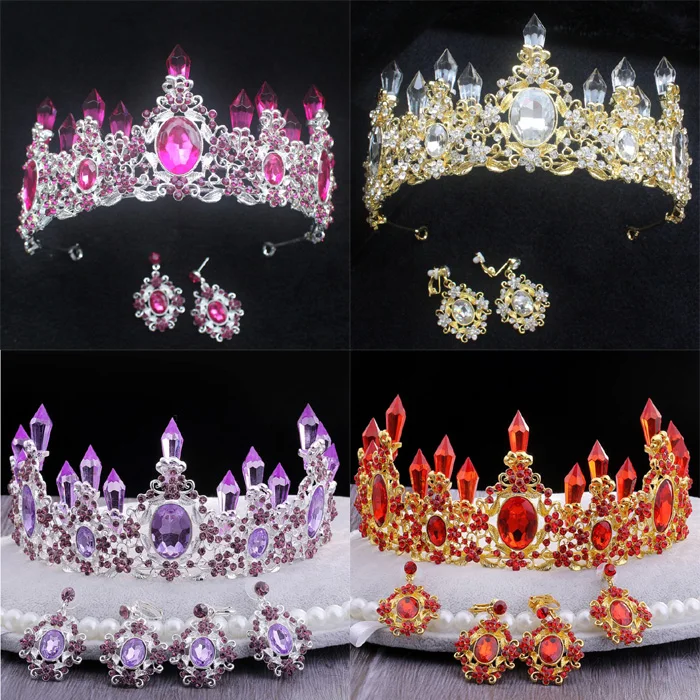 Тиары и короны женские в винтажном стиле ювелирные украшения для волос барокко