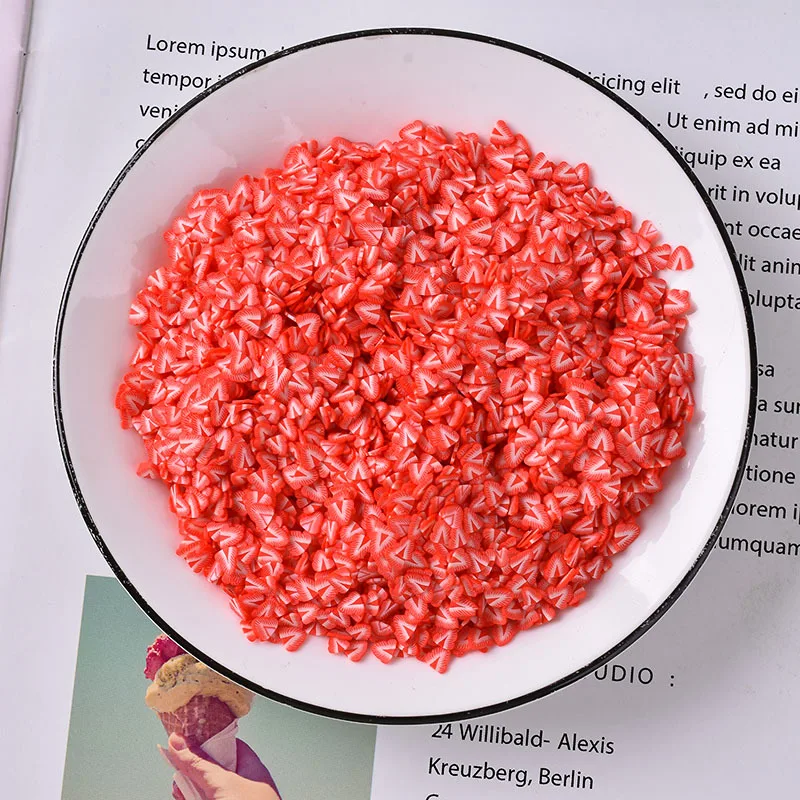 100 г Мягкая Полимерная глина фруктовый ломтик шейкер для разбрызгивания карты