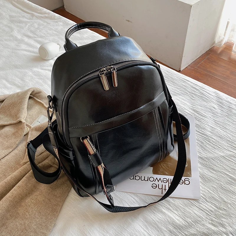 

Women's Fashion Backpack Student Schoolbag Large Capacity Outdoor Travel Backpack High Quality Ladies Luxury Bag 2021 New Bag