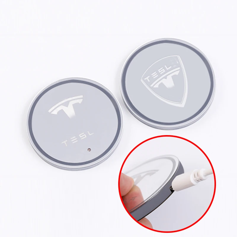 Модификации 2 шт. разноцветные СВЕТОДИОДНЫЕ Воды Coaster воды Стекло атмосферу