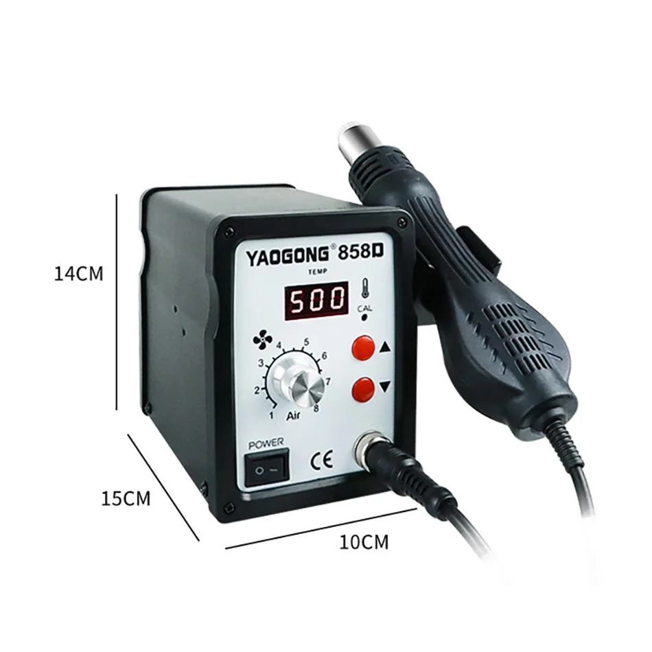 

700W 858D Hot air gun desoldering station rework soldering station tool set