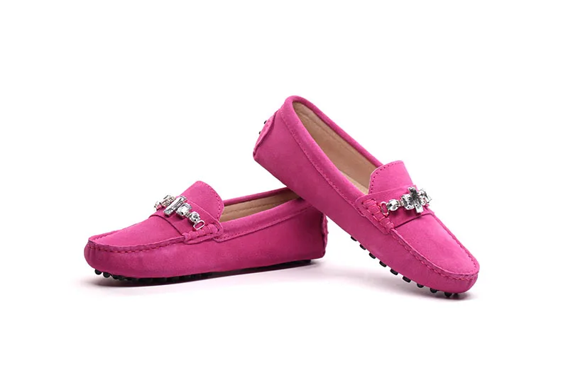 genuine cowhide leather women shoes Female Casual Fashion Flats Spring Autumn driving shoes women leather loafers