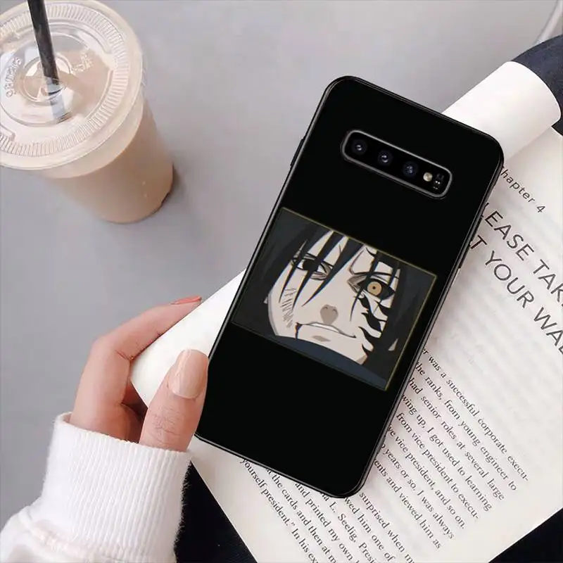 

Naruto Illustration Phone Case Black For Samsung S10 5G/lite/plus S20/Plus/Ultra Note8/9/10/20Pro/plus Cases