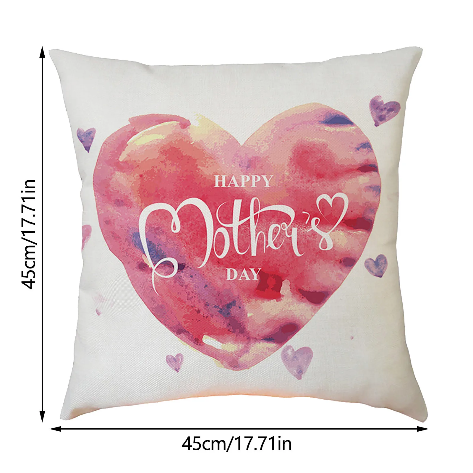 

4 pieces of mother's day pillowcase linen sofa cushion pillowcase home decoration pillowcase polyester peach skin Pillow Case