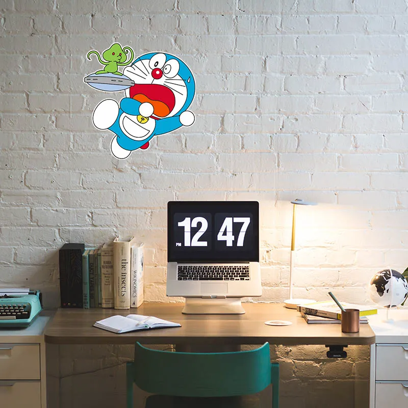 Three ratels FTC-841#14x14.5cm cute Doraemon stickers decal For Luggage Skateboard Bicycle Fridge Laptop Cartoon wall Sticker | Автомобили