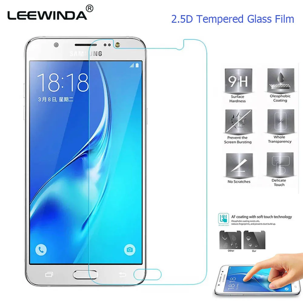 2.5D Закаленное стекло для Samsung J8 J8Plus J7 J7Max J7plus J7Prime J7Pro2016 2018 2017 Тонкая Защитная