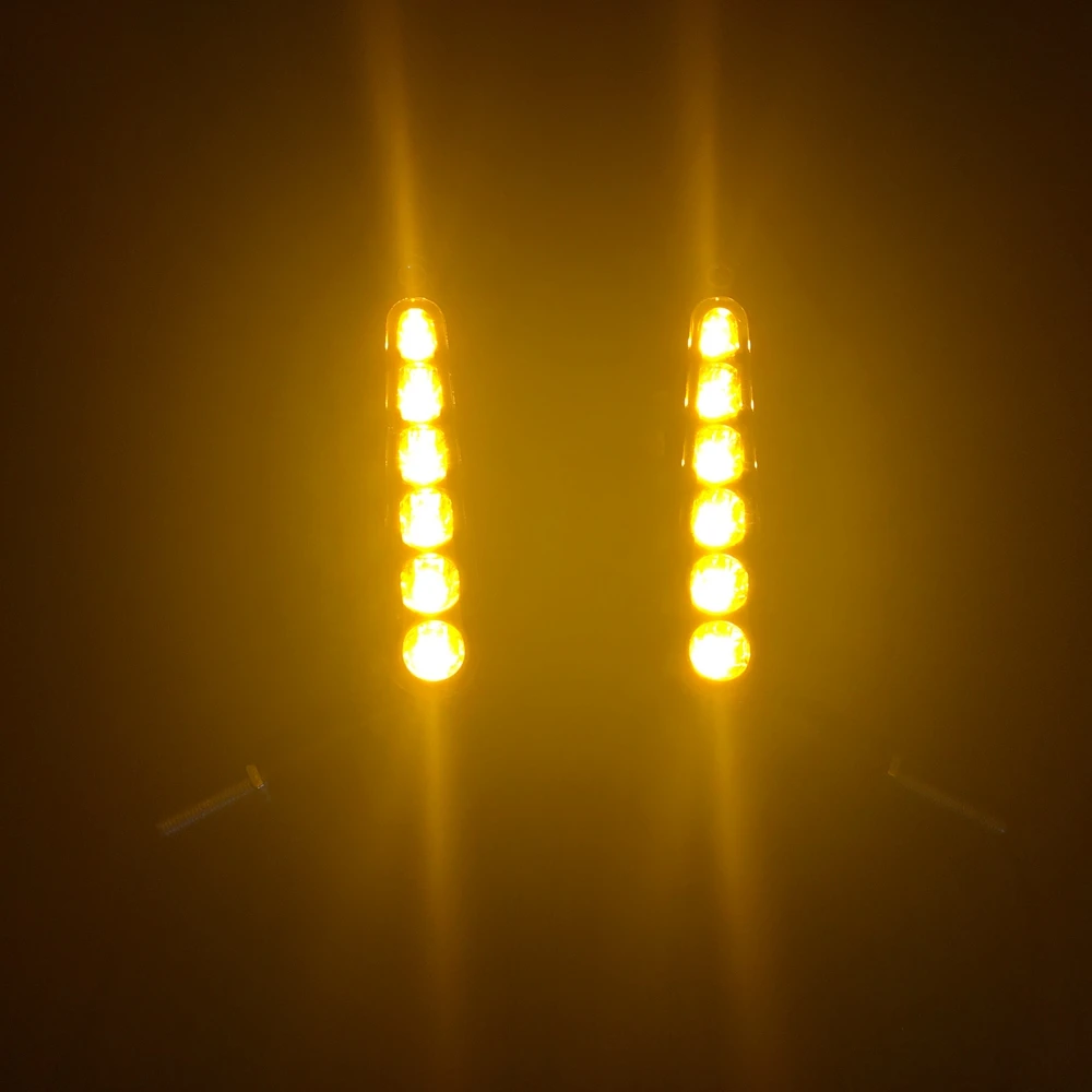 Зеркала заднего вида и светодиодный ные Передние Сигналы поворота для Harley Davidson