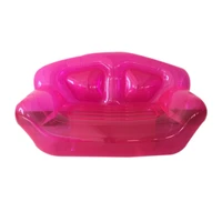 home outdoorinflatable clear pink double person air sofa bubble chair summer water beach party blow up couchs lounger