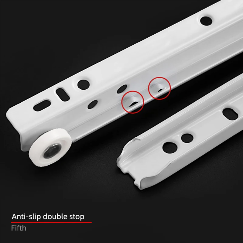 Слайды для выдвижных ящиков с двумя направляющими шкафов утолщенный стол