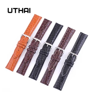 UTHAI P02 20 мм ремешок для часов из натуральной кожи 22 мм ремешок для часов 12-24 мм Аксессуары для часов Высокое качество 18 мм кожаный ремешок Ремешки для часов