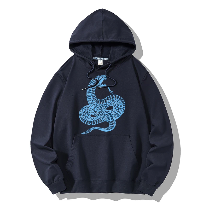 

Spring New 2021 Fashion Hoodies Cartoon Streetwear Men Hip Hop Funny Sweatshirts Casual Mens Hoodedzip Hoodie Demon Slayer Snake