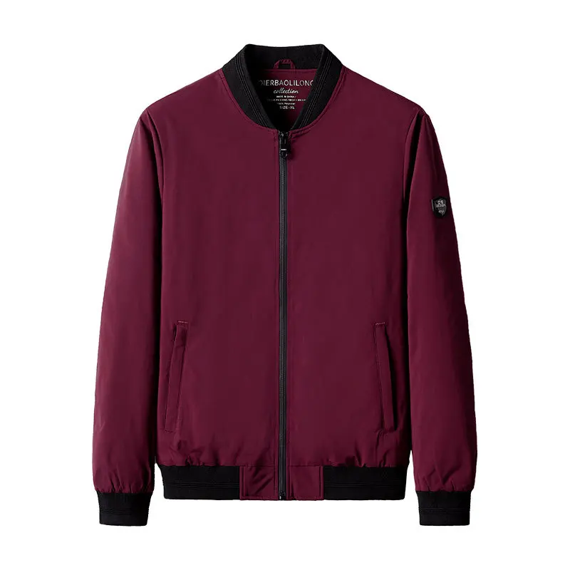 Бейсбольная куртка Over size Мужская Повседневная ветровка приталенный силуэт