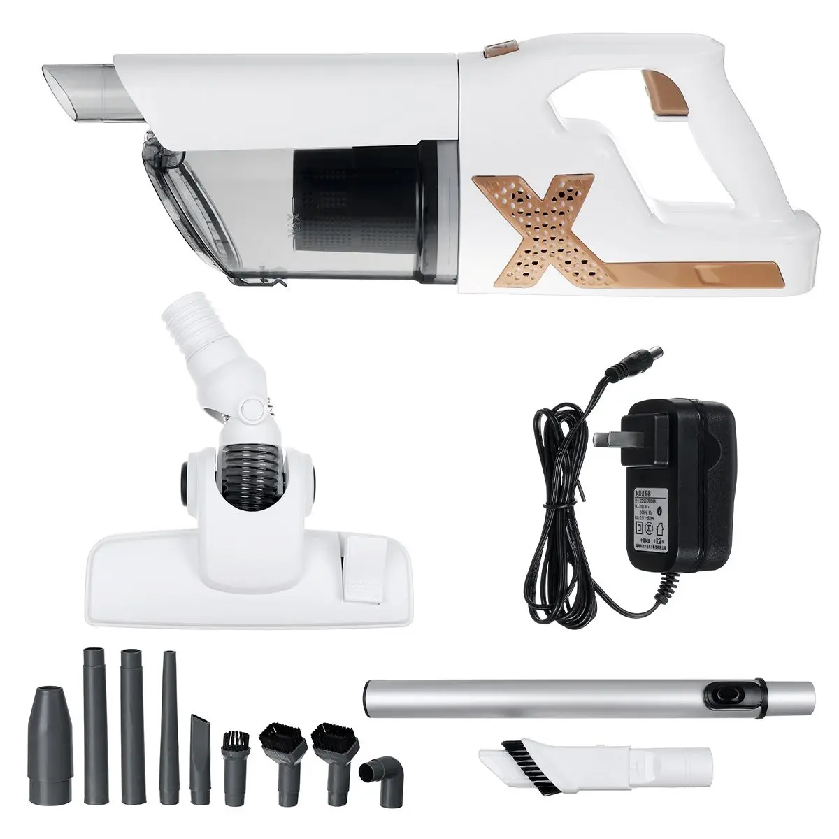 

Handheld Wireless Vacuum Cleaner Portable 2 In 1 Strong Dust Collector Home Cleaning Machine With 9Pcs Suction Heads Tool Kit