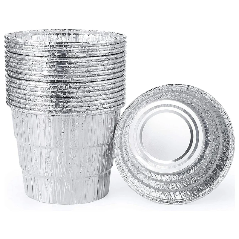 

50 Pack Galvanized Disposable Grease Bucket Liners Fit for Traeger Wood Fired Pellet BBQ Grill Accessories