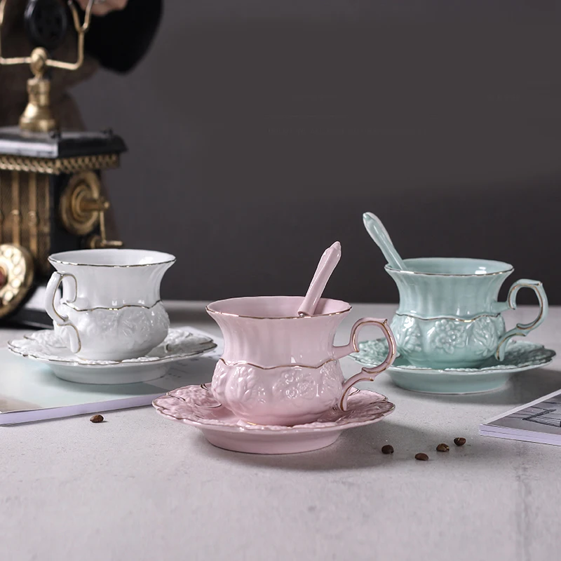 Керамическая кофейная чашка в европейском стиле роскошная кружка Пномпень с