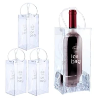 wine ice bag collapsible clear ice wine bucket handle pubs restaurants champagne ice home transparent kitchen bar accessaries