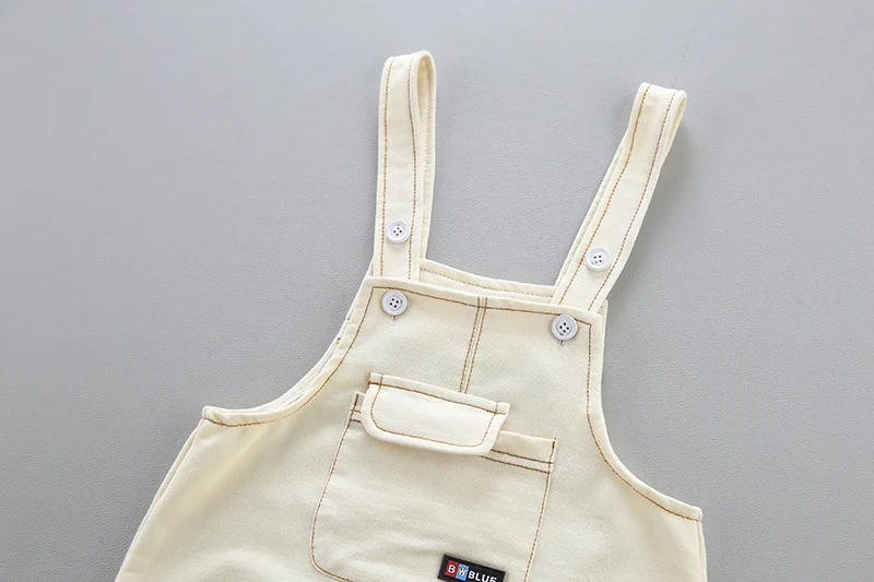 

Baby Clothes Set Kid Toddler Boys Clothes 1-5Y Plaid Skirts Baby Boy Outfit Chest Pocket Lattice Bib Pants Long Sleeve Overalls