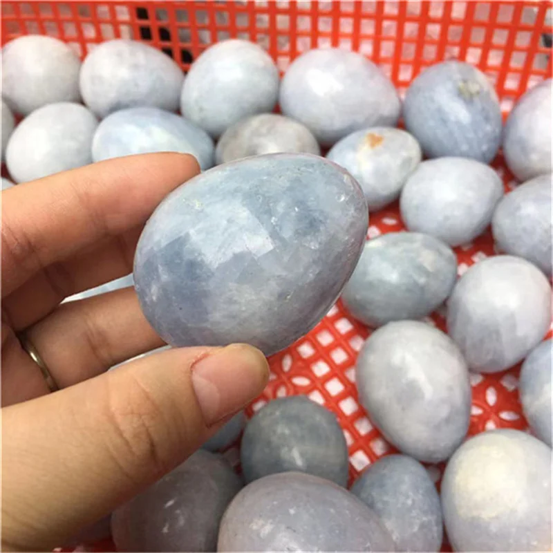 Оптовая продажа натуральные резные голубые яйца celestite yoni Кристальные духовные