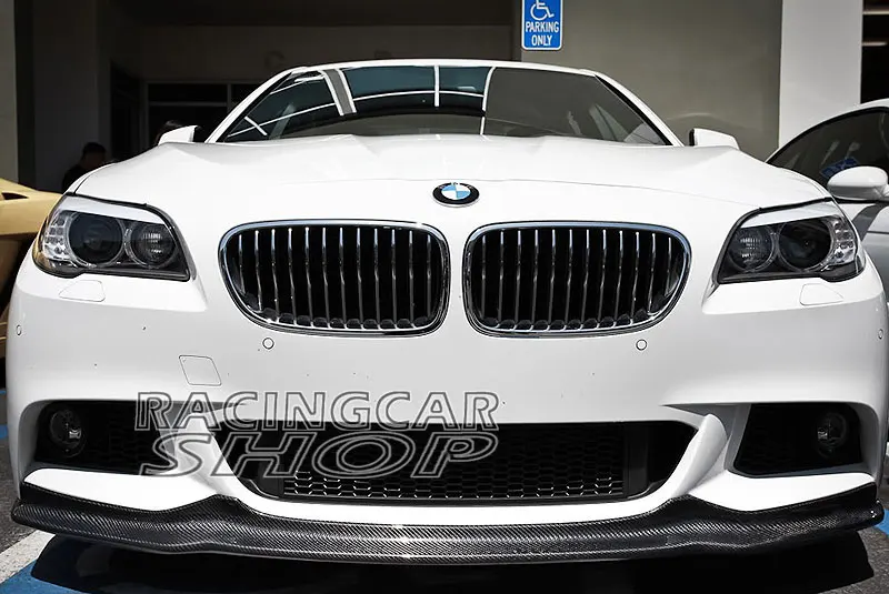Передний спойлер из углеродного волокна AK Style для BMW 5 SERIES F10 MTech Msport Бампер 2011UP