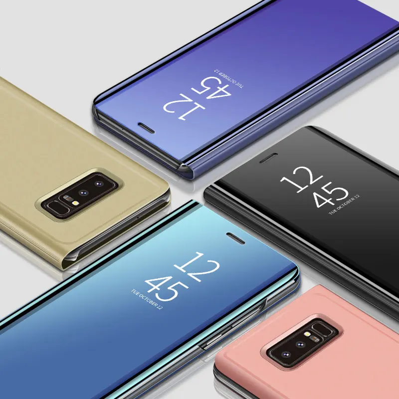Умный чехол для смартфона Samsung Galaxy S20 Ultra Note 10 9 8 S10 S8 S9 S7 Plus A51 A71 A01 A50 A30 A20 A70 A70s A20s M30s