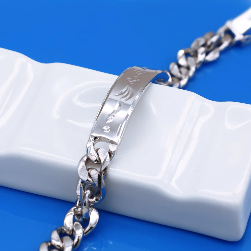 

Hot European and American punk pure silver male models bracelets,925 sterling silver male/ men's bracelets, wide 10MM