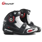 Мотоциклетные ботинки, обувь для внедорожников, мотоциклетные ботинки, красныебелыесиние дышащие защитные ботинки для верховой езды