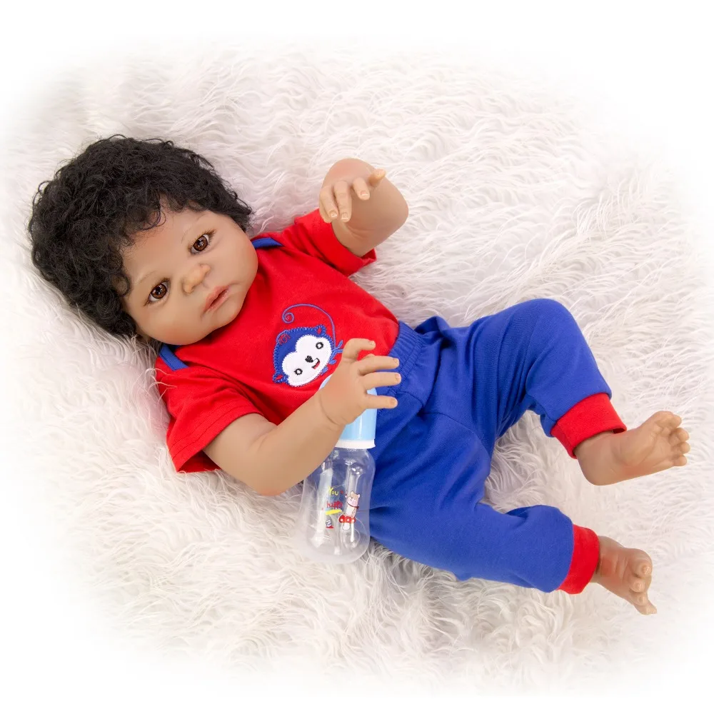 Силиконовая кукла новорожденный 55 см 22 дюйма | Игрушки и хобби