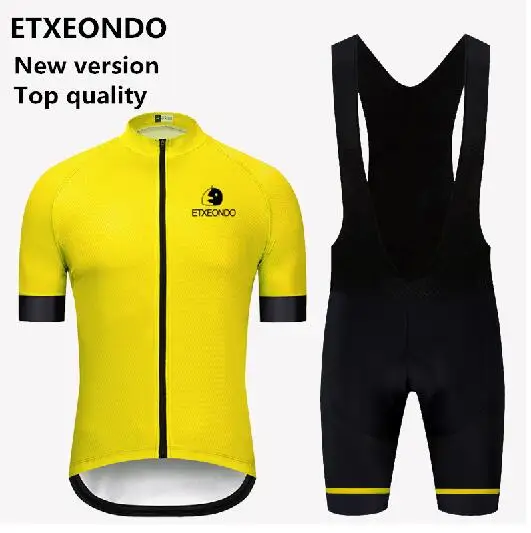 bib kits Новое издание! Одежда для велоспорта Etxeondo, летняя одежда для велоспорта, комплекты из Джерси с коротким рукавом, профессиональная быстросохнущая мужская команда MTB, велосипедная одежда - Цвет: bib kits