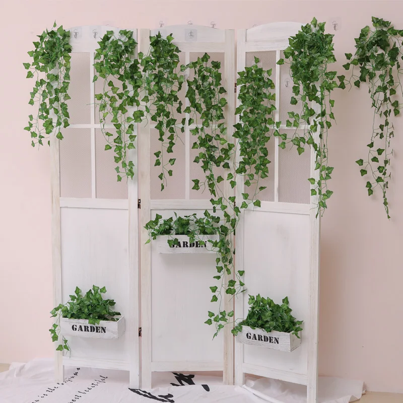 Искусственные листья плюща Подвесные Растения искусственная фотогирлянда