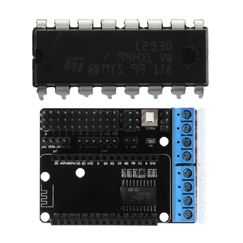 1 шт. L293D Wifi плата модуль Мотор привод расширение щит для Nodemcu Esp8266 Esp-12E Lua Te472 и 10