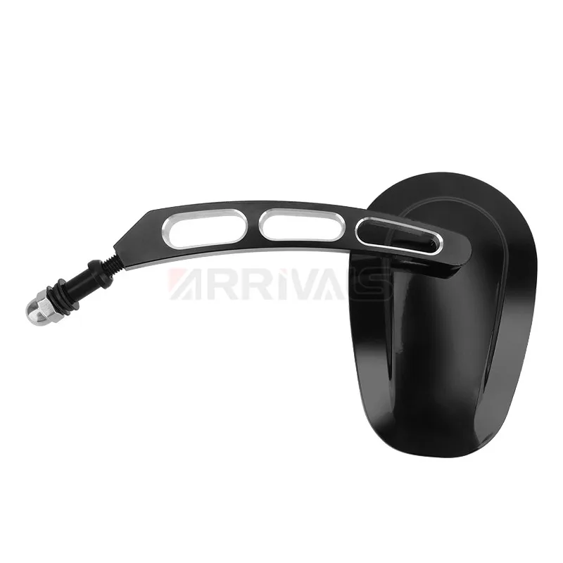 Мотоциклетное зеркало заднего вида 8 мм черные боковые зеркала для Harley Touring Road King