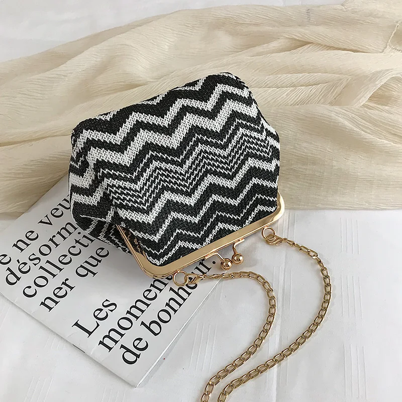 Женская богемная тканая сумка модная женская Соломенная Сумка плетеная из