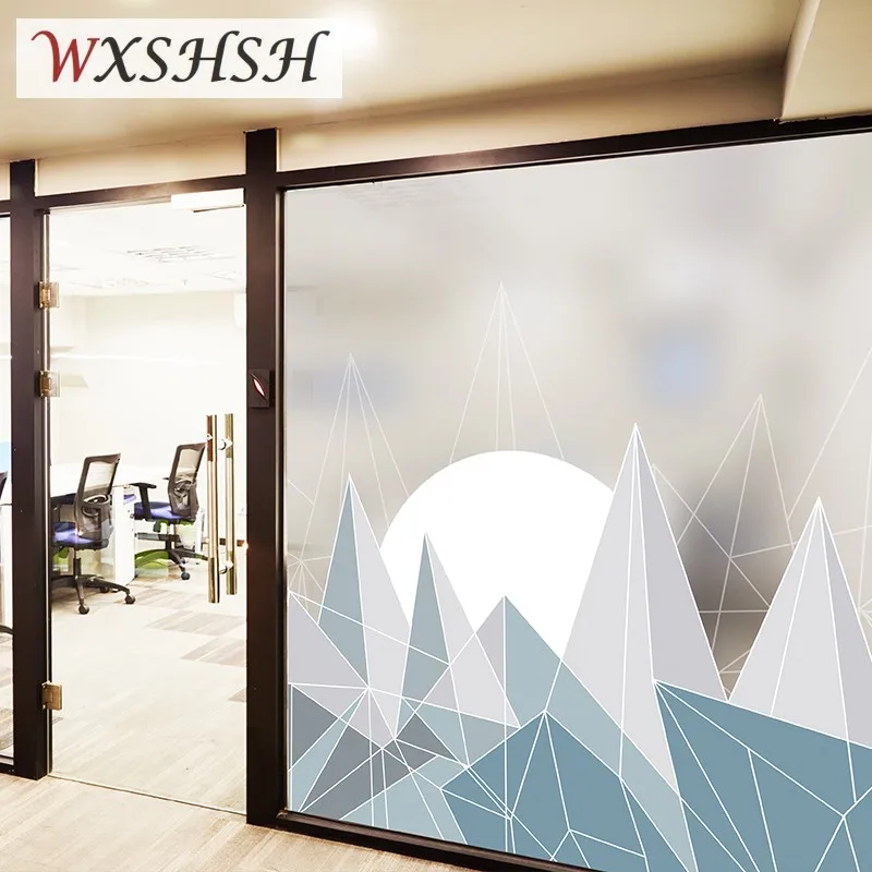 Электростатическая стеклянная пленка размера под заказ украшение для офисной