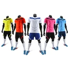 Мужская футбольная форма с коротким рукавом для взрослых, розовая униформа для детей, голубая футбольная рубашка, комплект спортивных футболок для мальчиков, имя сделай сам, номер OEM