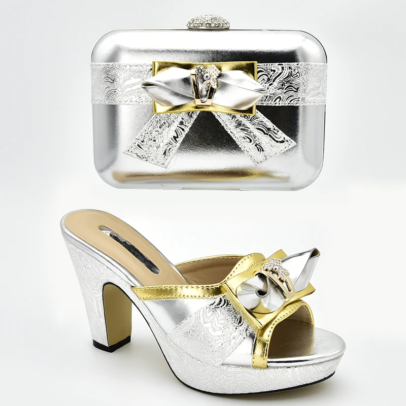 Новейший дизайн итальянские туфли с подходящими сумками 2019 женские африканские