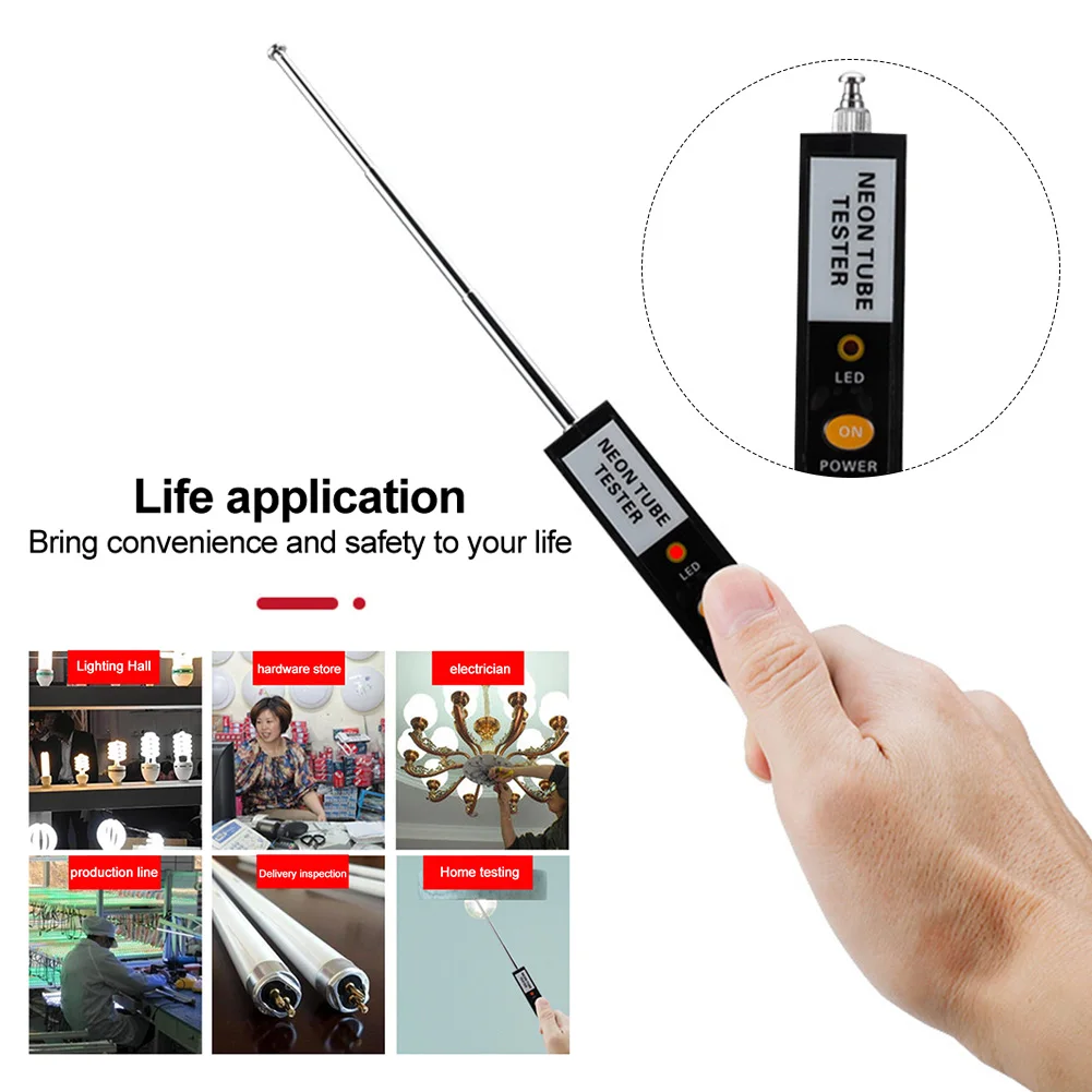 

Неоновый тестер света, простые в использовании инструменты, портативный ручной диагностический трубчатый безопасный флуоресцентный Аккум...