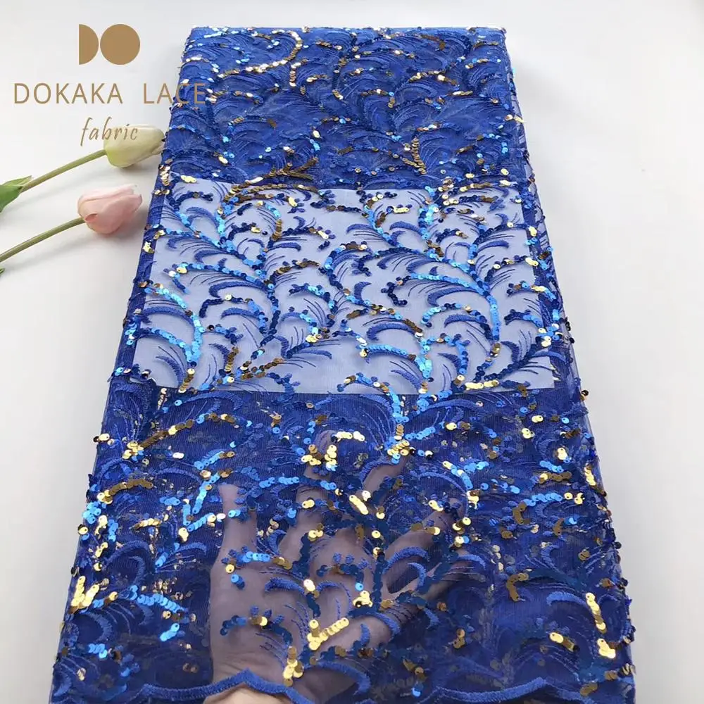Модный стиль расшитые блестками сетчатые тюлевые кружевные ткани благородный