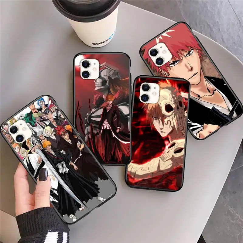 

Bleach anime Ichigo Kurosaki Phone Case For iphone 12 11Pro Max 11 XR XS Max X 8 7 6 6S Plus 5 5S SE 2020 soft Cover Shell