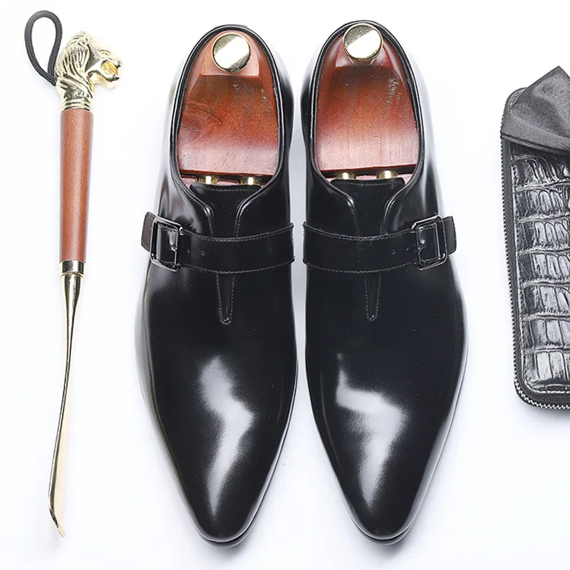 PJCMG/Новые модные черные/красные туфли на плоской подошве официальные Мужские